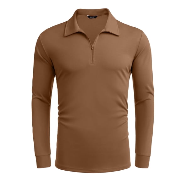 COOFANDY Men's 2 Piece Sweatsuits Quarter Zip Athletic Polo Tracksuit Casual Running Jogging Sport Suit Sets