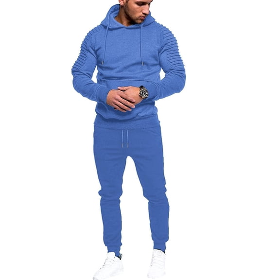 COOFANDY Men's Tracksuit 2 Piece Sweatsuit Set Long Sleeve Pullover Athletic Suit For Sports Casual Fitness Jogging
