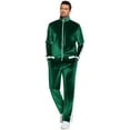 thumbnail image 1 of COOFANDY Mens Tracksuit 2 Piece Set Velour Sweatsuit Jogging Suits Full Zip Jacket Pants Outfits Christmas Gift for Men, 1 of 8