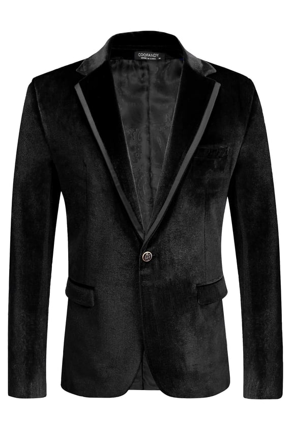 Mens Velvet Blazer Purple Tuxedo Jackets Notched Lapel Single Button Dinner Prom Party Jackets Christmas Gift