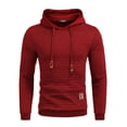 thumbnail image 1 of COOFANDY Men's Waffle Knit Hoodie Pullover Hipster Hip Hop Long Sleeve Drawstring Hooded Sweatshirt, 1 of 6