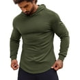 thumbnail image 1 of COOFANDY Men's Muscle Fit Long Sleeve Athletic Gym Pullover Workout Sweatshirts Hoodies, 1 of 10