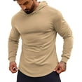 thumbnail image 1 of COOFANDY Men's Muscle Fit Long Sleeve Athletic Gym Pullover Workout Sweatshirts Hoodies, 1 of 10