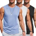 thumbnail image 1 of COOFANDY Men's Workout Tank Top Cotton Performance Sleeveless Running Shirt Regular Gym Sport Tank, 1 of 6
