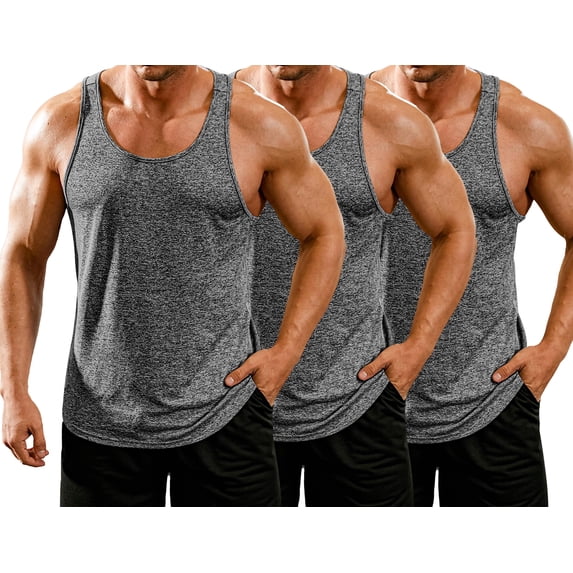 COOFANDY Men's Workout Tank Tops Quick Dry Y-Back Muscle Sleeveless Shirts Stringer Cut off Gym Athletic Running Tanks Top