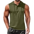 thumbnail image 1 of COOFANDY Men's Workout Tank Tops Sleeveless Hooded Gym Shirts Cotton Bodybuilding Cut Off Muscle Shirts, 1 of 6