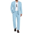thumbnail image 1 of COOFANDY Men's 2 Piece Suits Classic Fit Suit Set 2 Button Blazer Jacket and Dress Pants for Wedding Business Prom Business, 1 of 10