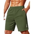 thumbnail image 1 of COOFANDY Mens Athletic Running Shorts 9" Lightweight Quick Dry Drawstring Mesh Gym Shorts with Zipper Pockets, 1 of 6
