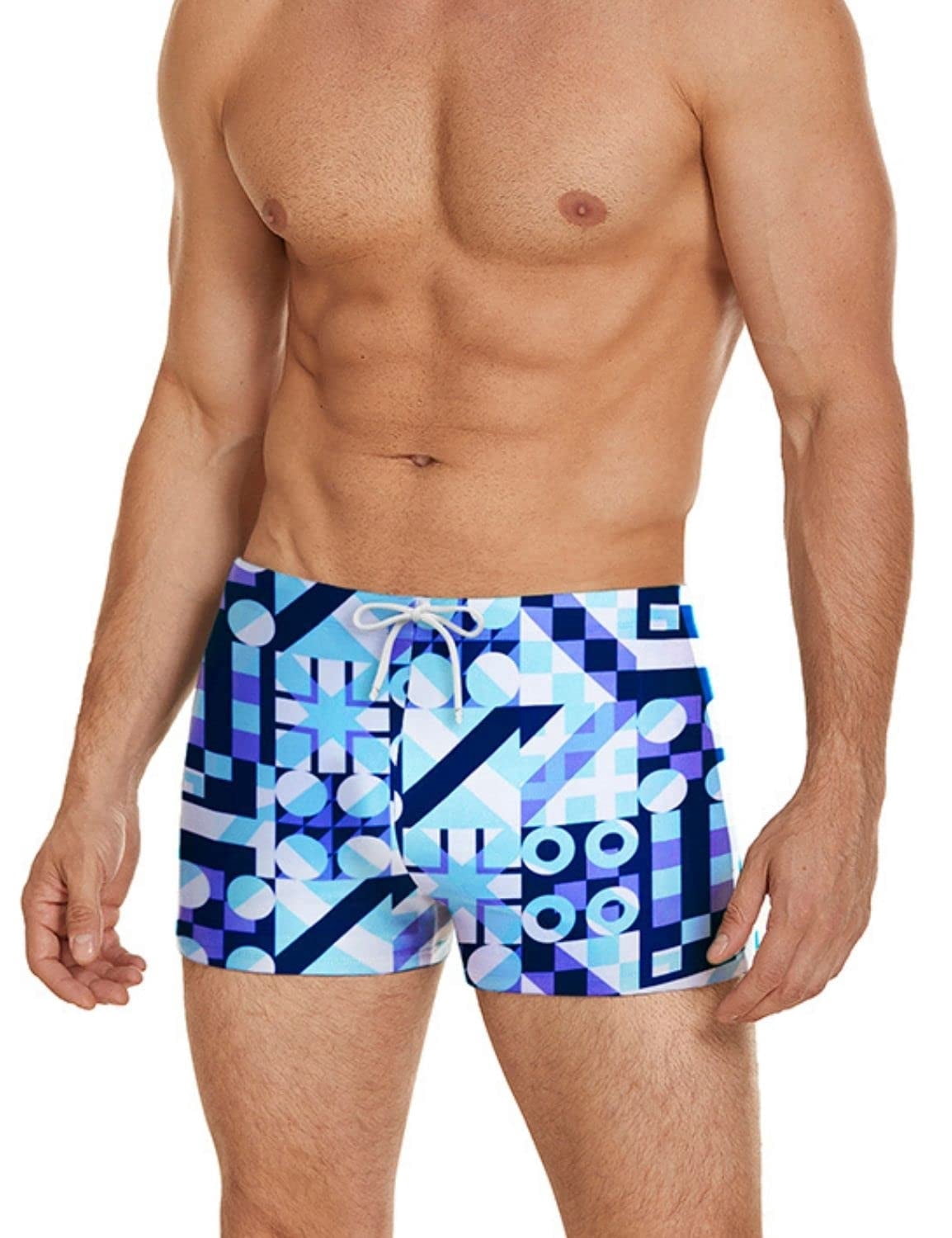COOFANDY Mens' Athletic Swim Briefs Quick Dry Square Leg Swimsuits Brief Swimsuit