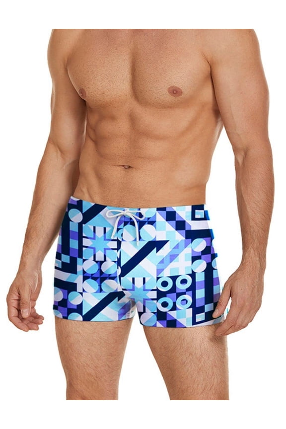 Mens' Athletic Swim Briefs Quick Dry Square Leg Swimsuits Brief Swimsuit