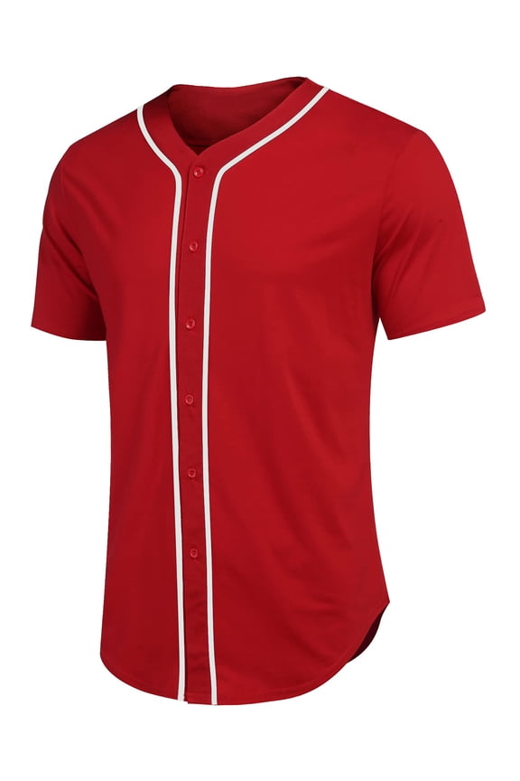 Mens Baseball Jersey Button Down Shirts Sports Hipster Hip Hop Uniforms Men Women Jersey