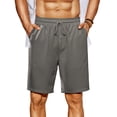 thumbnail image 1 of COOFANDY Mens Beach Shorts 9 inch Casual Summer Shorts Lightweight Elastic Waist Drawstring Textured, 1 of 6