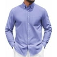 thumbnail image 1 of COOFANDY Mens Black Button Down Shirt Long Sleeve Casual Shirt Regular Fit Dress Shirt, 1 of 6
