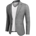 thumbnail image 1 of COOFANDY Mens Blazer Casual Fitted Sport Coats Western Summer Weeding Party Suit Jackets, 1 of 6