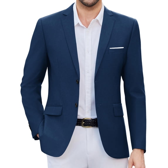 COOFANDY Mens Blazer Casual Lightweight Two Button Suit Jacket Regular Fit Sports Jacket