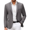 thumbnail image 1 of COOFANDY Mens Blazer Jacket Lightweight Suit Jacket Grey Casual Blazer Slim Fit Business Sport Coat, 1 of 6