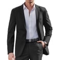 thumbnail image 1 of COOFANDY Mens Business Coat Regular Fit Blazer Suit Coat One Button Jacket Executive Sports Coats, 1 of 6