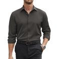 thumbnail image 1 of COOFANDY Mens Business Dress Shirts Long Sleeve Button Up Shirt formal Work Shirts, 1 of 6