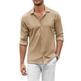 thumbnail image 1 of Coshow Mens Button Down Dress Shirts Business Casual Long Sleeve Wrinkle Free Blouses, 1 of 7