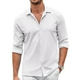 thumbnail image 1 of Coshow Mens Button Down Dress Shirts Business Casual Long Sleeve Wrinkle Free Blouses, 1 of 7