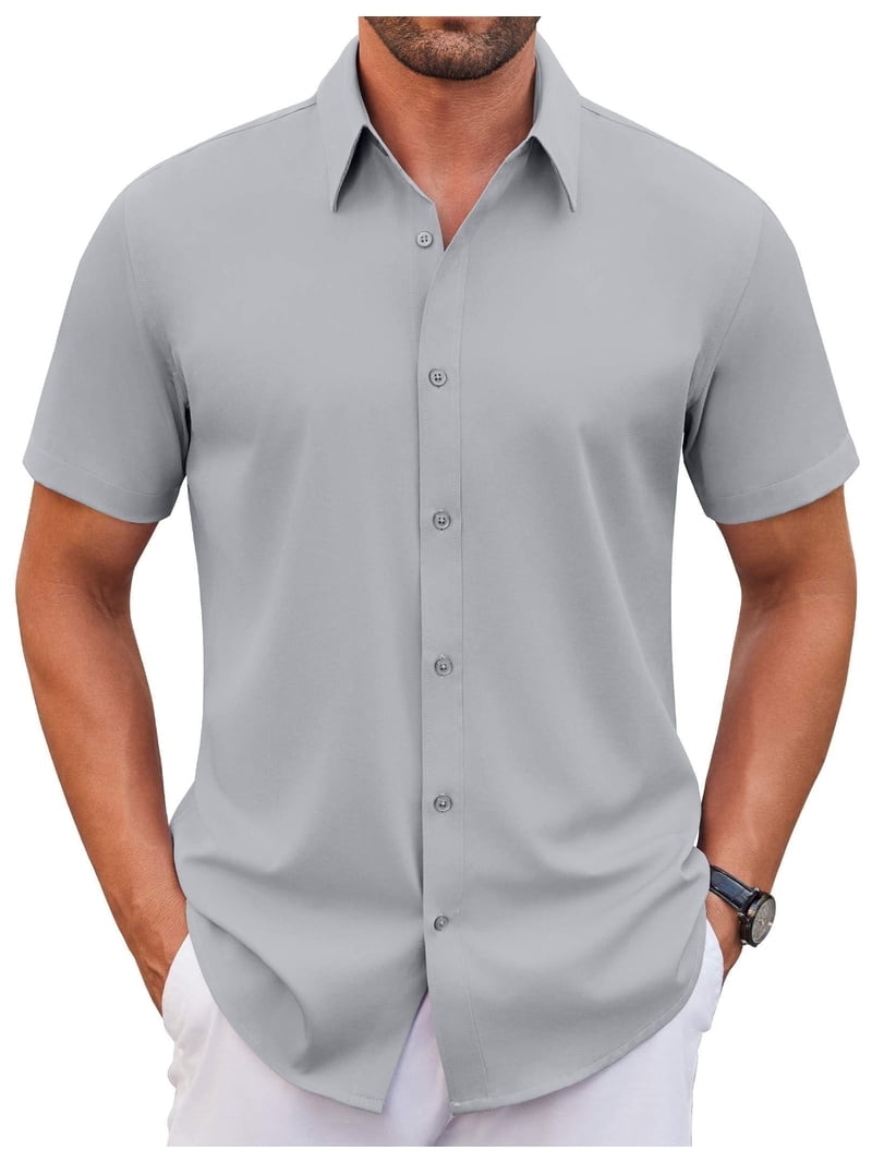 no iron dress shirts for men DS100 Black Non Shirt – Marcello Sport maintenance convenience Men's Slim Fit Non-Iron Shirts