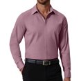 thumbnail image 1 of COOFANDY Mens Button Up Shirts Long Sleeve Dressy Formal Business Shirt Wrinkle-Free Normal Spread Collar Relaxed Fit Business Casual Dress Shirts, 1 of 4