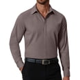 thumbnail image 1 of COOFANDY Mens Button Up Shirts Long Sleeve Dressy Formal Business Shirt Wrinkle-Free Normal Spread Collar Relaxed Fit Business Casual Dress Shirts, 1 of 4