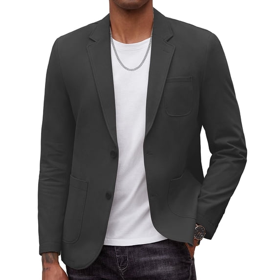 COOFANDY Mens Casual Blazer Cotton Sport Coat Regular Fit Suit Jacket Two Button Blazer Jacket