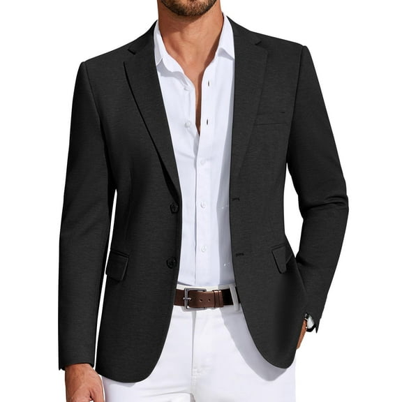 COOFANDY Men's Sport Jacket Regular Fit Travel Blazer Wrinkle Free Stretch Suit Coat ,