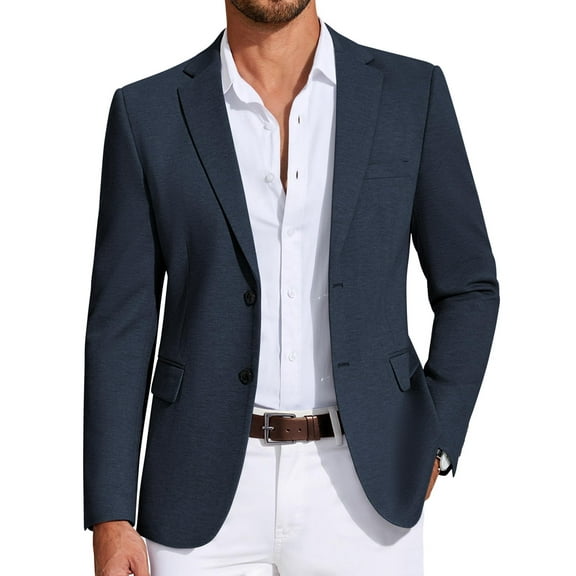 COOFANDY Men's Sport Jacket Regular Fit Travel Blazer Wrinkle Free Stretch Suit Coat