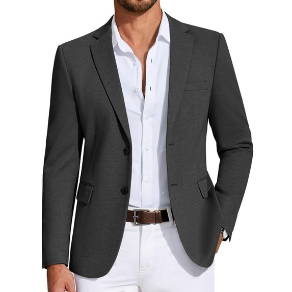 COOFANDY Men's Sport Jacket Regular Fit Travel Blazer Wrinkle Free Stretch Suit Coat
