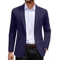thumbnail image 1 of COOFANDY Mens Casual Blazer One Button Lightweight Knit Suit Jacket Slim Fit Notch Lapel Sport Coat, 1 of 6