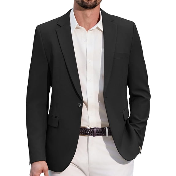 COOFANDY Mens Casual Blazer One Button Sport Coats Lightweight Business Suit Jackets Fashion Dress Blazer