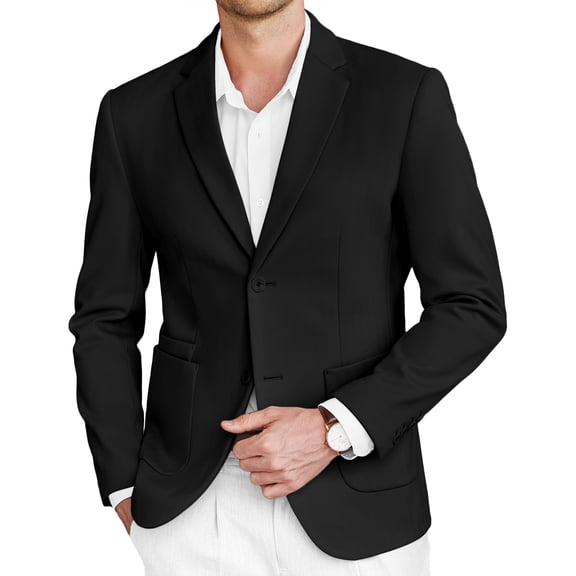 COOFANDY Mens Casual Blazer Regular Fit Sport Coat Jackets Business Two Buttons Suit Jacket