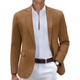 thumbnail image 1 of COOFANDY Mens Casual Blazer Slim Fit Suit Jacket Grey One Button Sport Coats & Blazers, 1 of 5