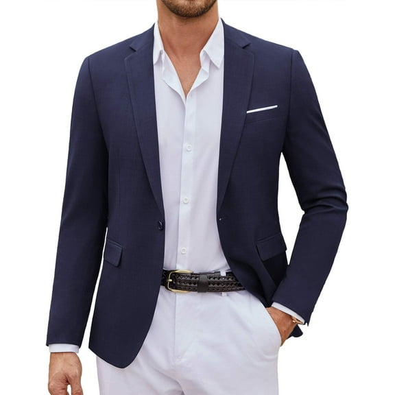 COOFANDY Casual Slim Fit Sport Coats for Men Regular Fit One Button Formal Blazer Jacket