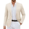 thumbnail image 1 of COOFANDY Men's Casual Slim Fit Blazers Sport Coats One Button Notch Lapel Business Suit Coats for Men, 1 of 6