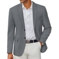 thumbnail image 1 of COOFANDY Mens Casual Business Blazer Slim Fit Two Button Lightweight Sport Coat Single Breasted Suit Jacket, 1 of 6