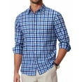 thumbnail image 1 of COOFANDY Mens Casual Dress Shirts Casual Patterned Dress Shirts Regular Fit Button Down Shirt, 1 of 6