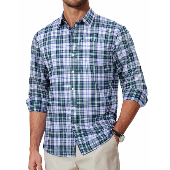 COOFANDY Mens Casual Dress Shirts Casual Patterned Dress Shirts Regular Fit Button Down Shirt