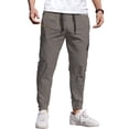 thumbnail image 1 of COOFANDY Mens Casual Joggers Pants - Cotton Drawstring Chino Cargo Pants Hiking Outdoor Twill Track Jogging Sweatpants Pants with Pockets for Men, 1 of 10