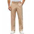 thumbnail image 1 of COOFANDY Mens Casual Pants Cotton Classic Fit Stretch Chino Pant Khaki Lightweight Work Dress Slacks, 1 of 6