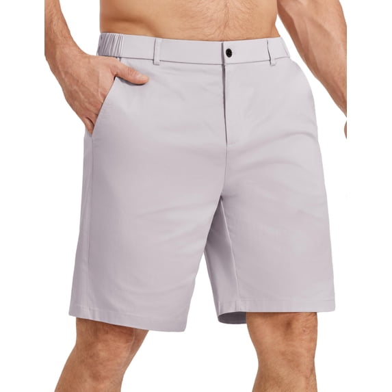 COOFANDY Mens Casual Shorts Classic Fit Chino Dress Shorts Lighweight Stretch Flat Front Golf Shorts with Pockets