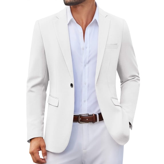 COOFANDY Mens Casual Sport Coat Blazer One Button Lightweight Suit Jackets