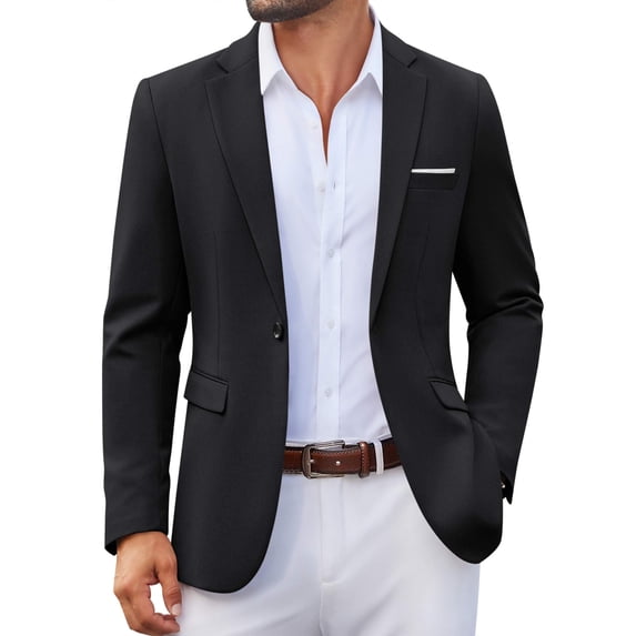 COOFANDY Mens Casual Sport Coat Blazer One Button Lightweight Suit Jackets
