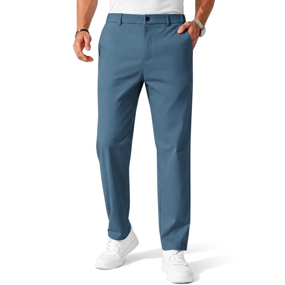 COOFANDY Mens Chinos Pants Casual Stretch Waist Tapered Trousers Cotton Comfy Pant Golf Pants with Pockets