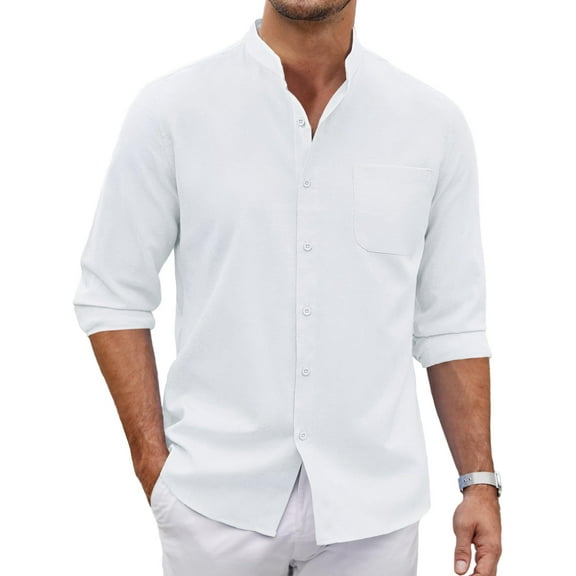 COOFANDY Men's Long Sleeve Button Down Dress Shirt Regular Fit Oxford Cotton Shirt