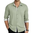 thumbnail image 1 of COOFANDY Mens Dress Shirts Long Sleeve Button Down Shirts Untucked Wrinkle-Free Business Casual Shirts, 1 of 5