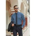thumbnail image 1 of COOFANDY Men's Long Sleeve Dress Shirts Stretch Casual Button Down Shirts Solid Formal Shirt, 1 of 7