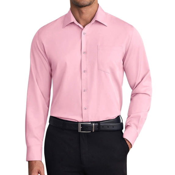 COOFANDY Mens Dress Shirts Wrinkle Free Long Sleeve Button Down Shirt formal Business Shirts